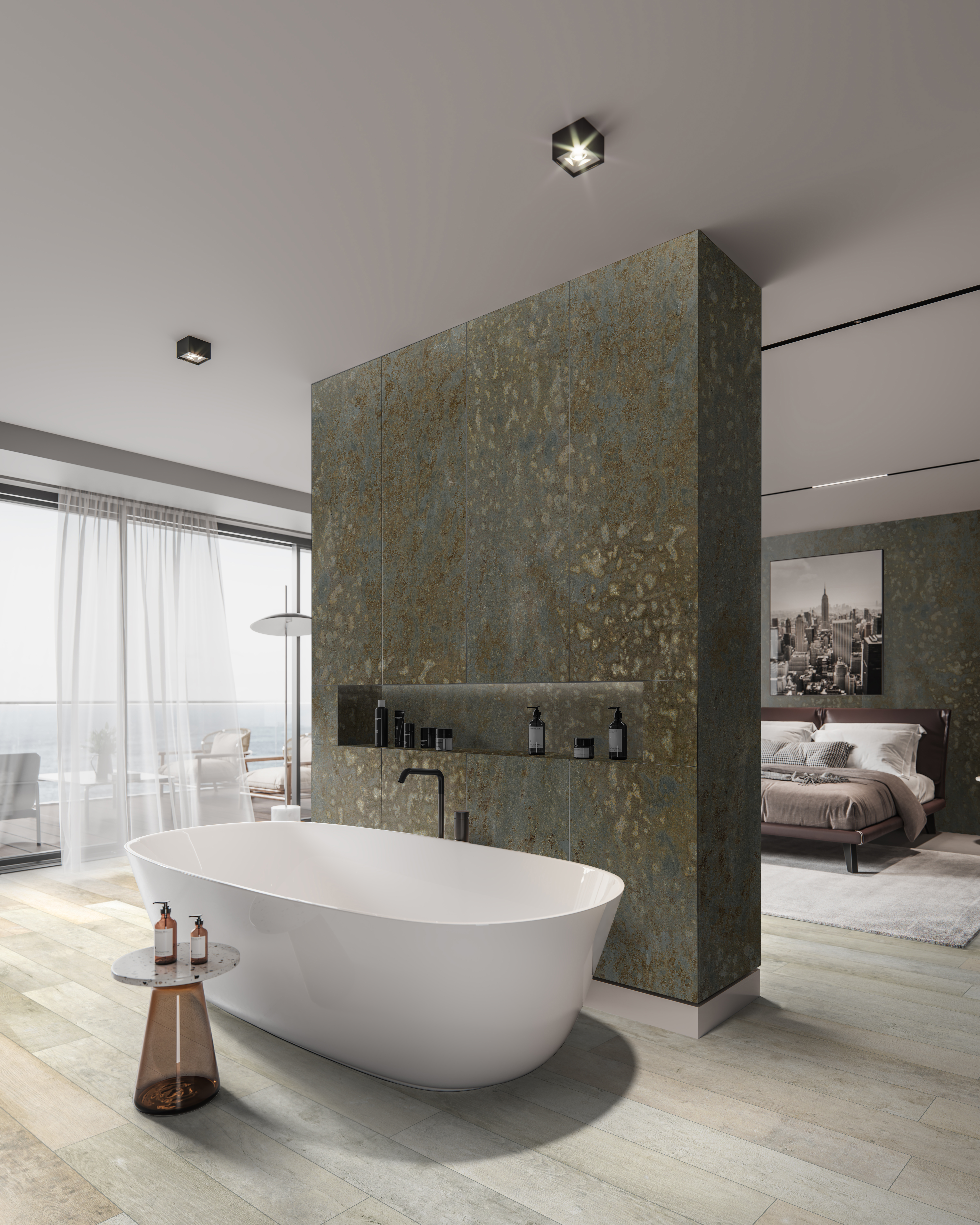 Панель 2800х1230х4 R105 PT Коппе Ламера ROCKO Tiles SPC (Kronospan)